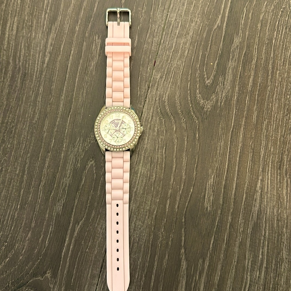 Baby pink Guess watch